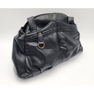 Y2K VTG VOLCOM GENUINE LEATHER BAG PURPLE INTERIOR